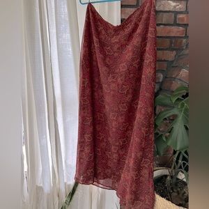 90’s Express Chiffon Paisley Skirt